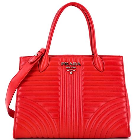 prada diagramme quilted leather tote|prada totes for women.